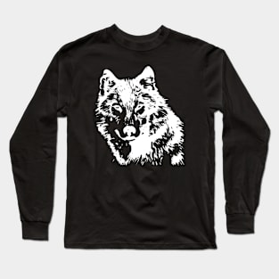 Wolf, wolf silhouette, nature and animals lovers Long Sleeve T-Shirt